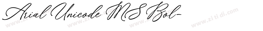 Arial Unicode MS Bol字体转换